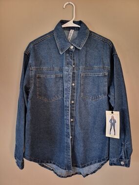 banjara Oversized Shirt in Blue Size Medium NWT
